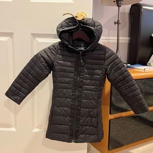 Lands End Long Hooded Black Puffer